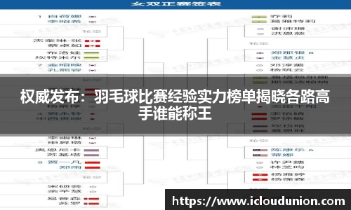 权威发布：羽毛球比赛经验实力榜单揭晓各路高手谁能称王