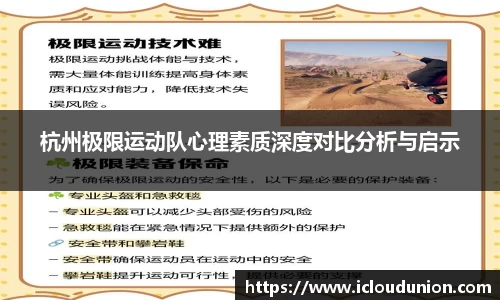 杭州极限运动队心理素质深度对比分析与启示